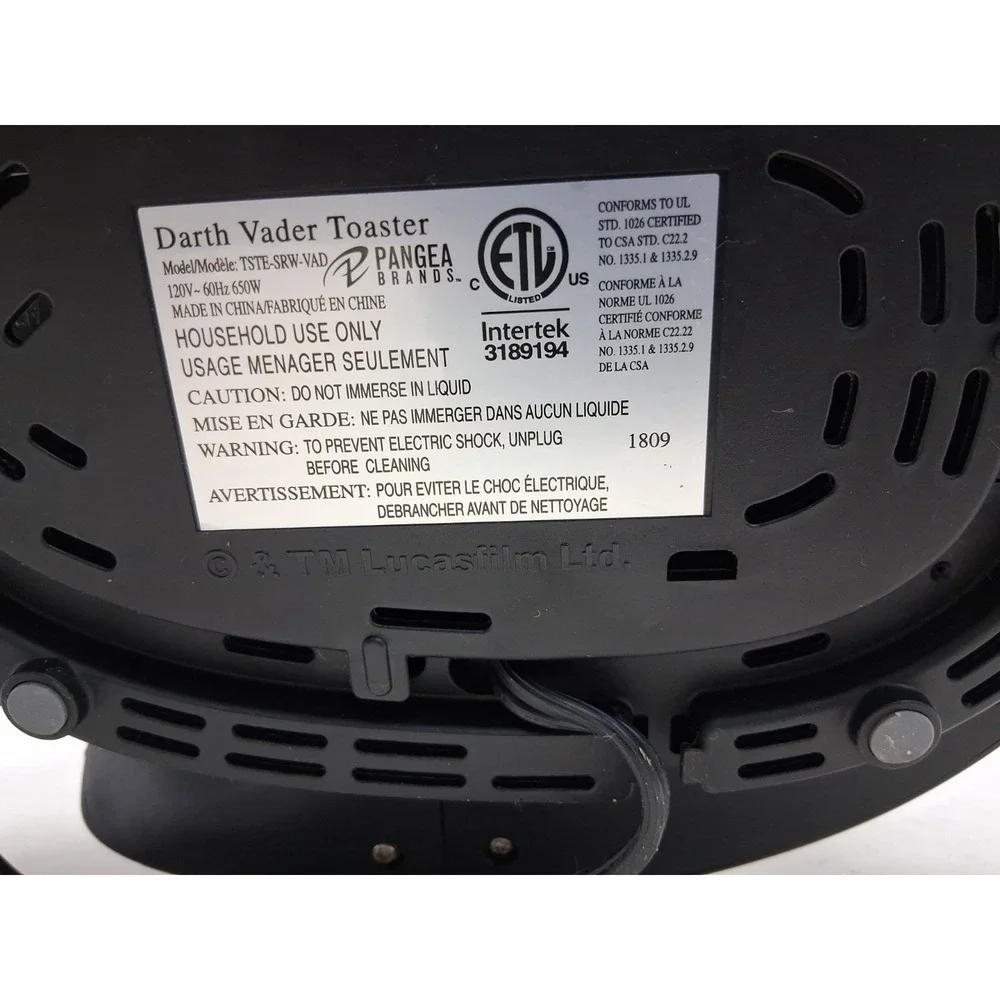 Star Wars Darth Vader 2-Slice Toaster